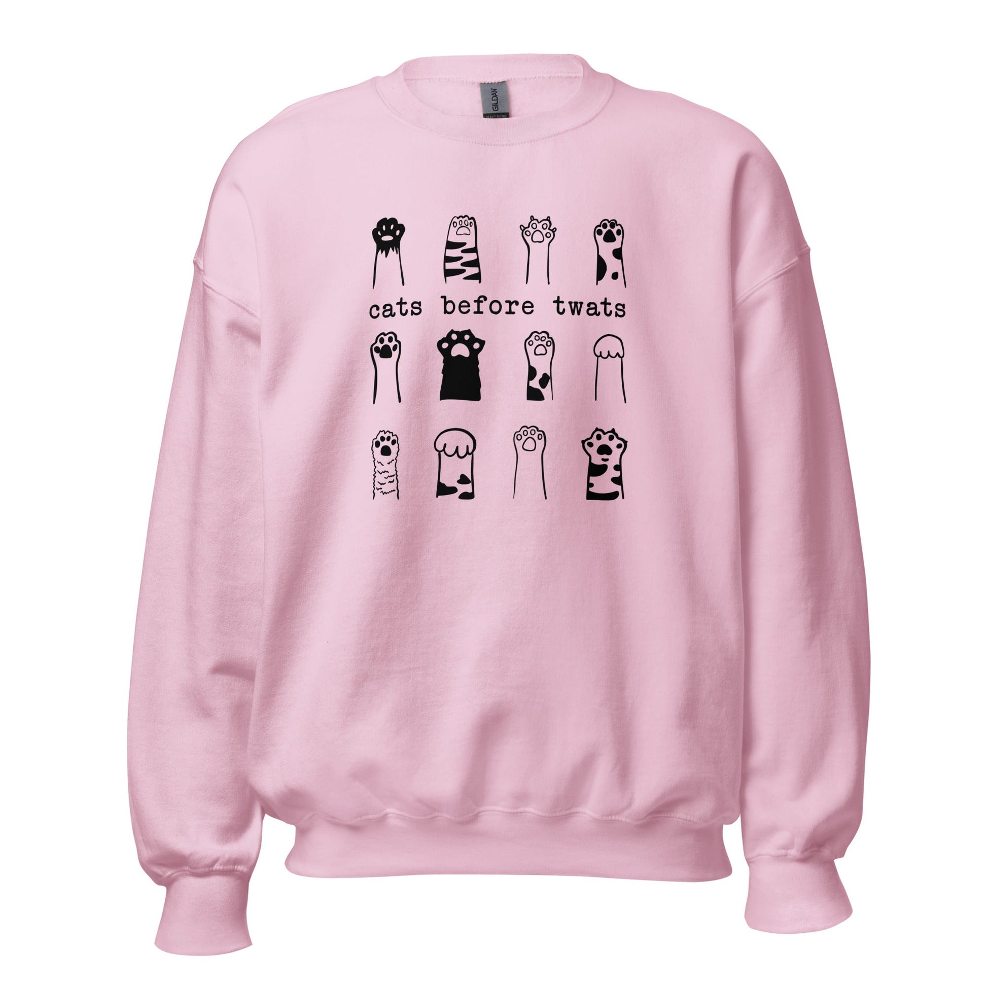 Cats Before Twats Sweatshirt - Hi Doggi