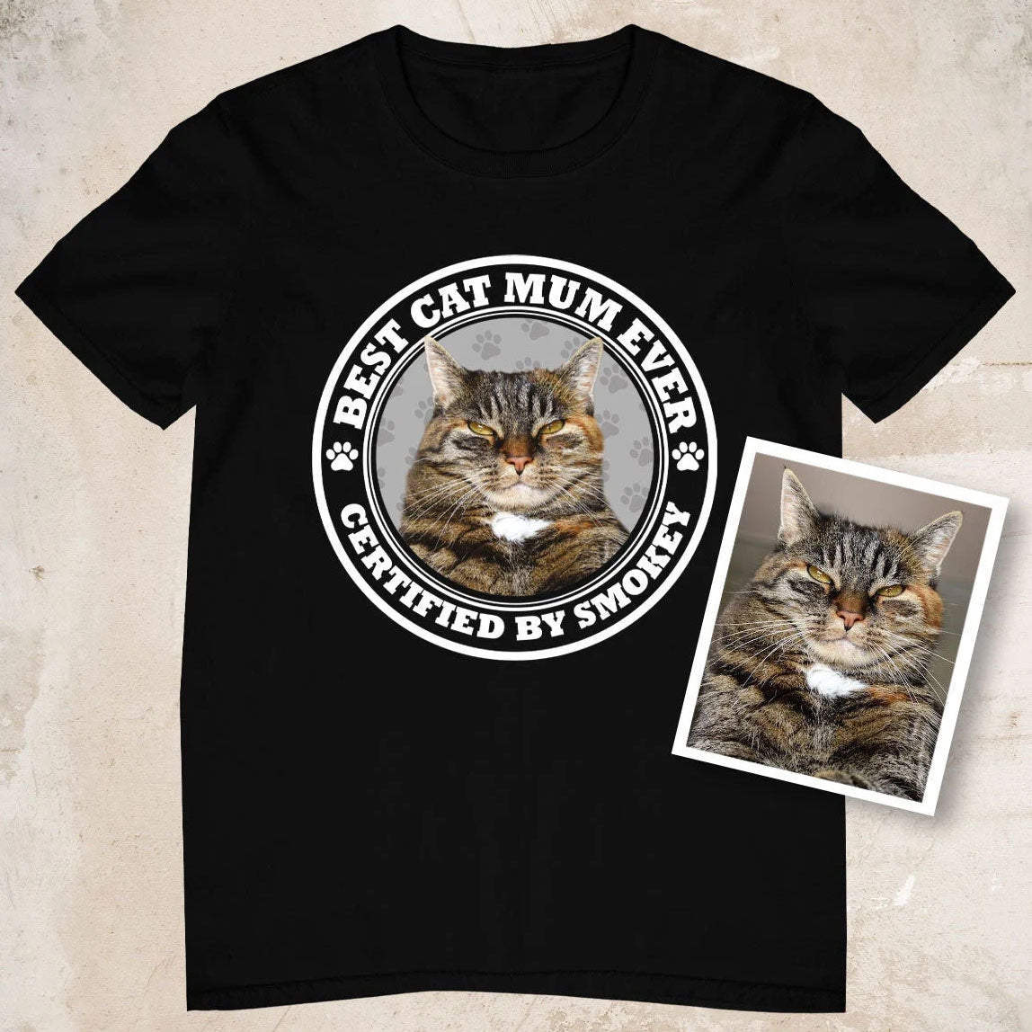 Certified Best Cat Mum Photo Shirt - Hi Doggi