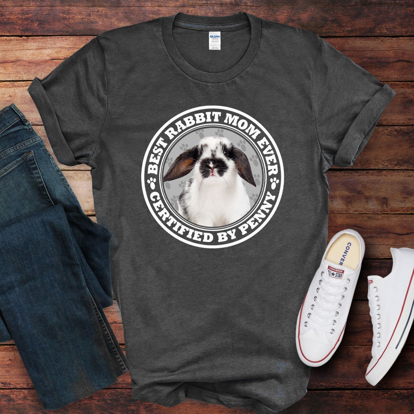 Certified Best Rabbit Mom Photo Shirt - Hi Doggi