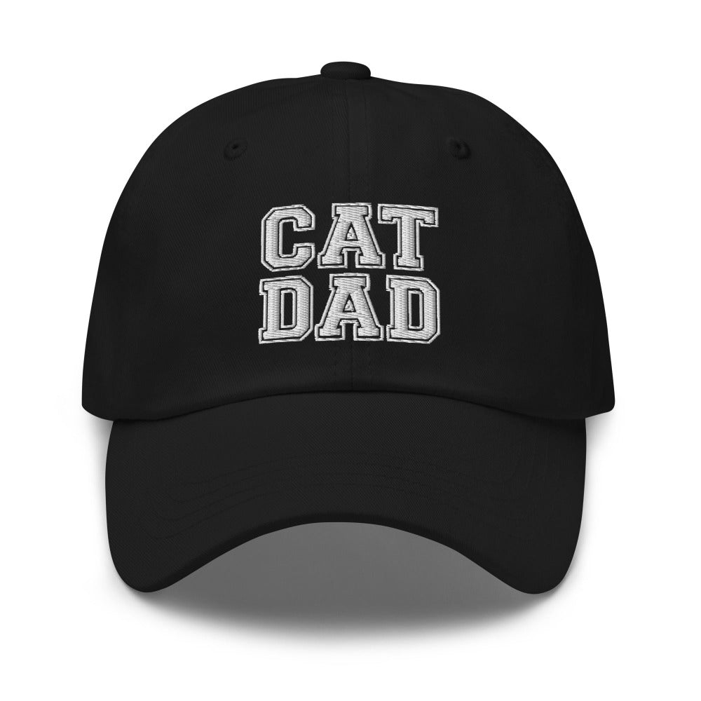 Cat Dad Embroidered Varsity Cap