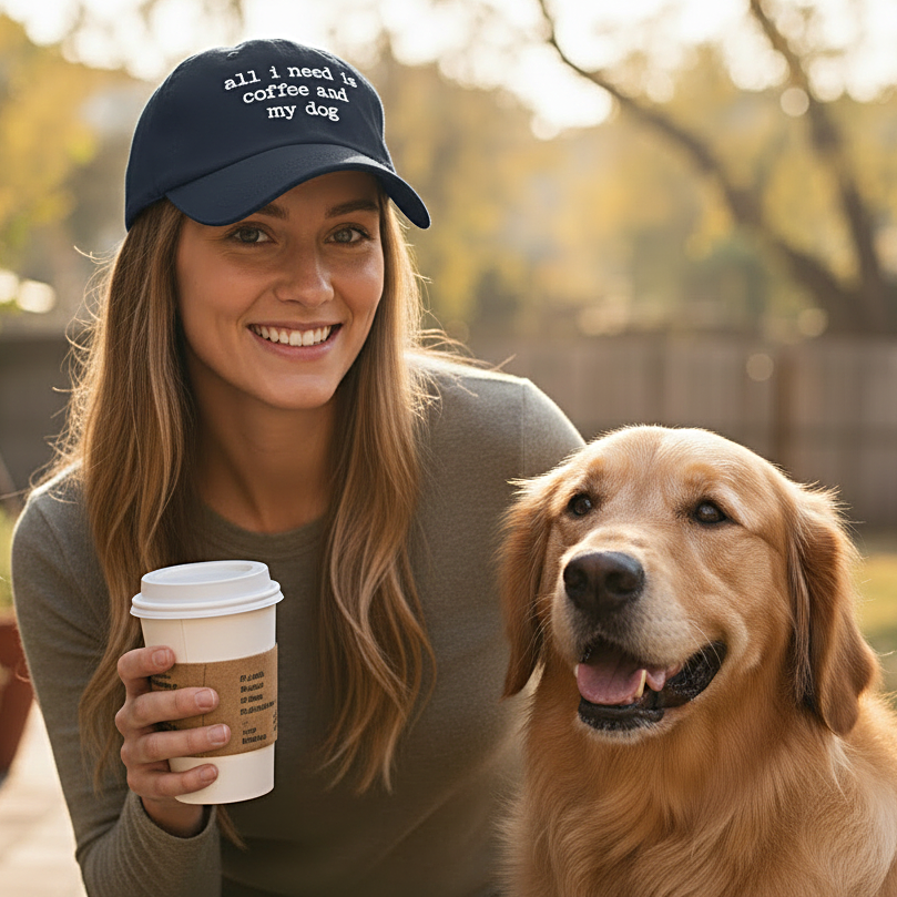 Coffee and My Dog Cap