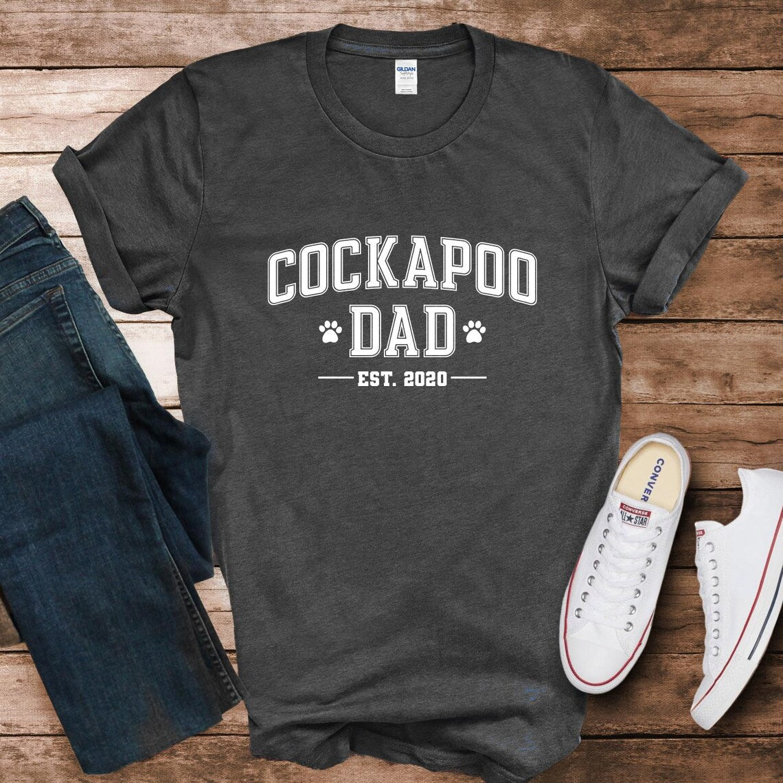 Cockapoo Dad Custom Year Shirt - Hi Doggi