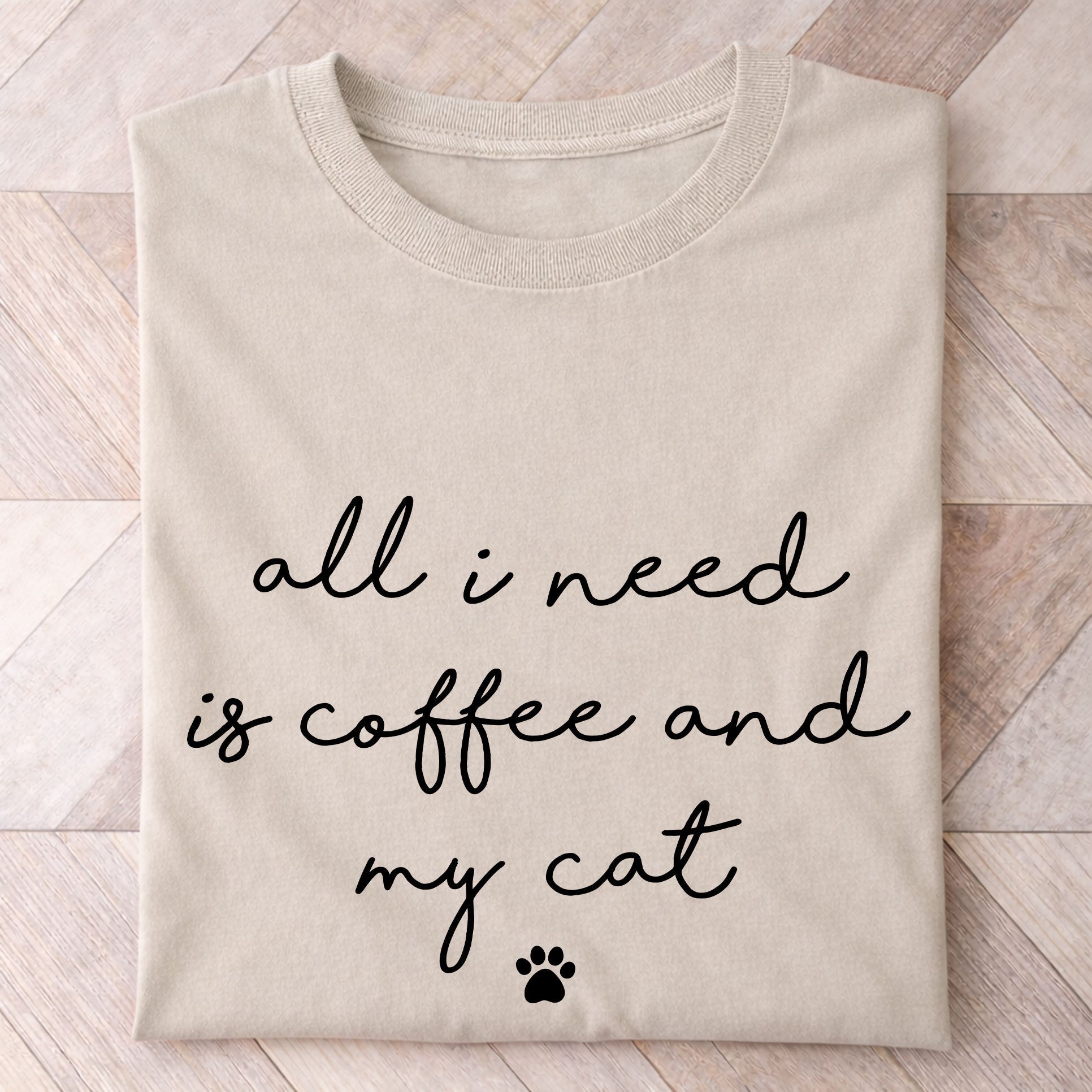 Coffee and My Cat Shirt - Hi Doggi
