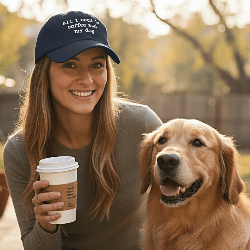 Coffee and My Dog Cap - Hi Doggi