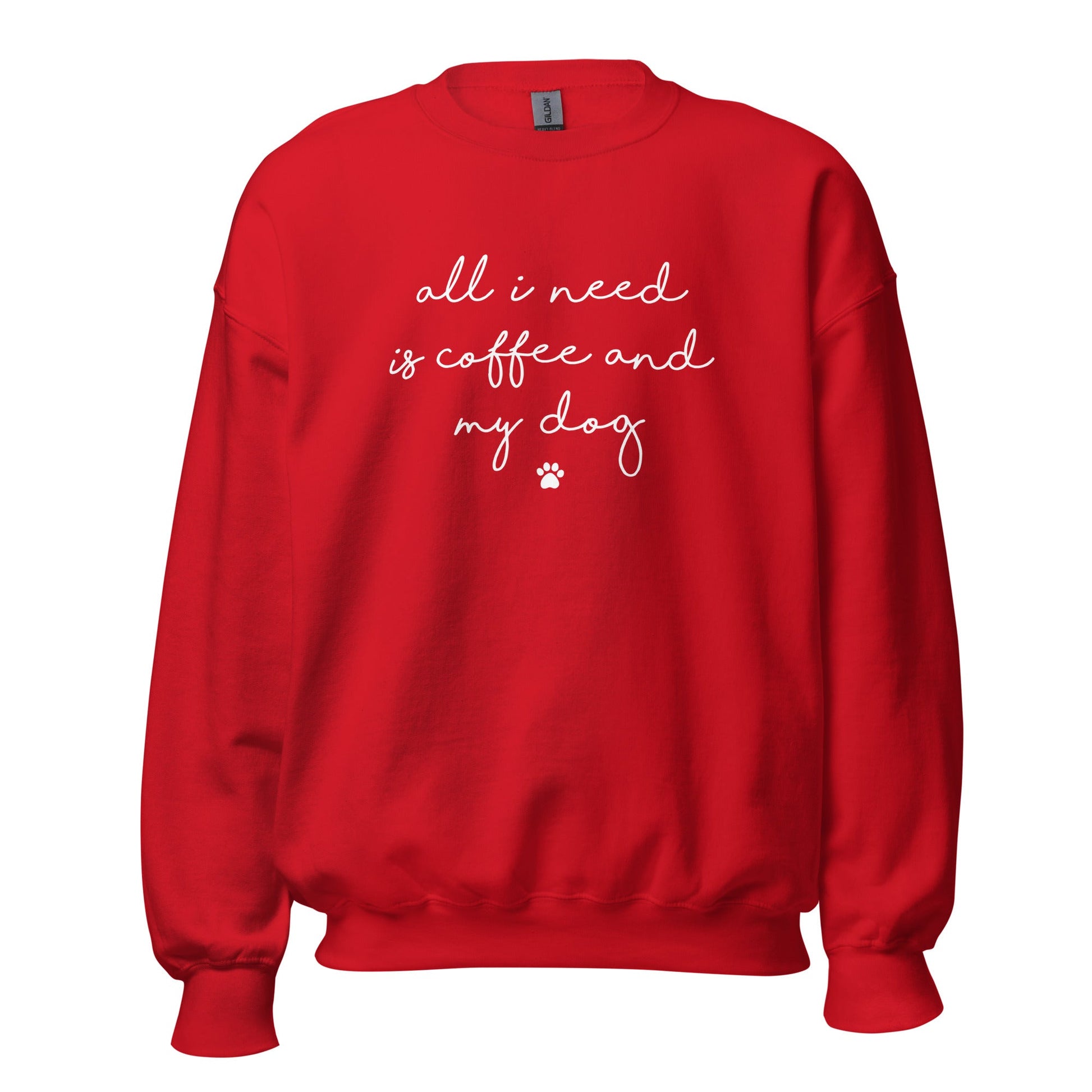 Coffee and my Dog Sweatshirt - Hi Doggi