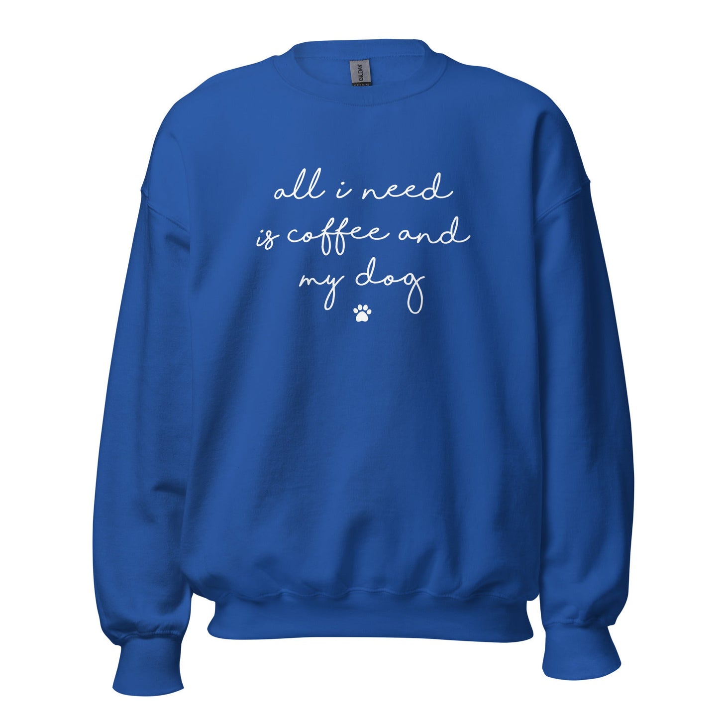 Coffee and my Dog Sweatshirt - Hi Doggi