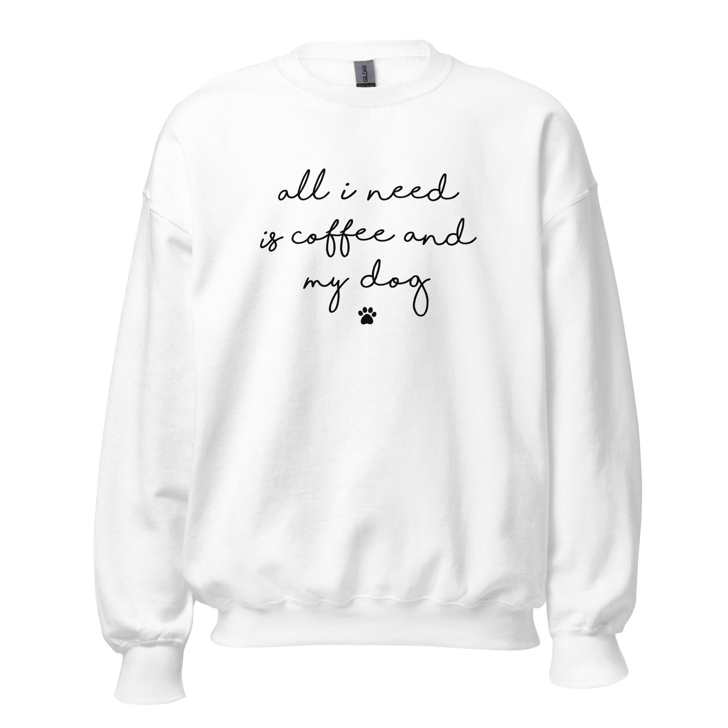 Coffee and my Dog Sweatshirt - Hi Doggi