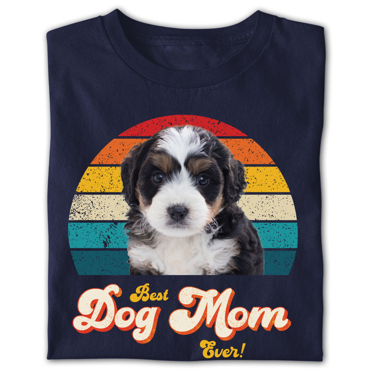 Dog Mom Photo Retro Shirt