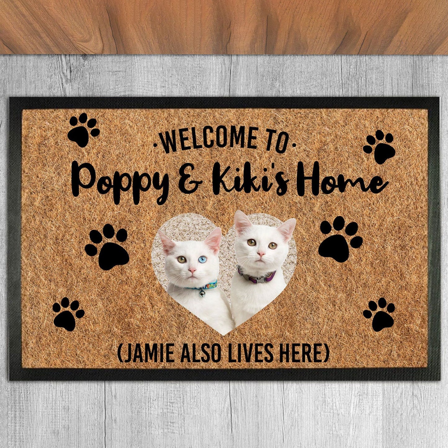 Welcome Pet Photo Doormat