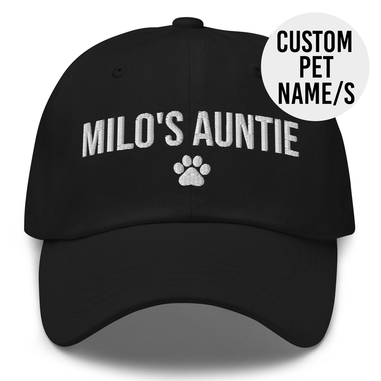 Custom Name Auntie Cap - Hi Doggi