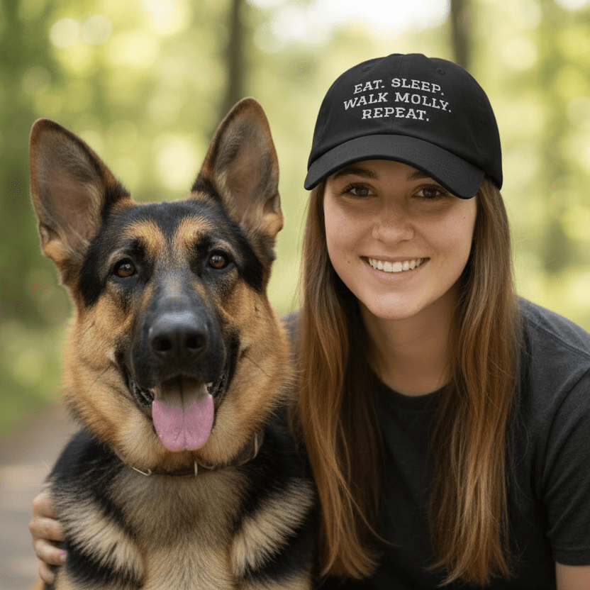 Custom Name Eat Sleep Walk Dog Cap - Hi Doggi