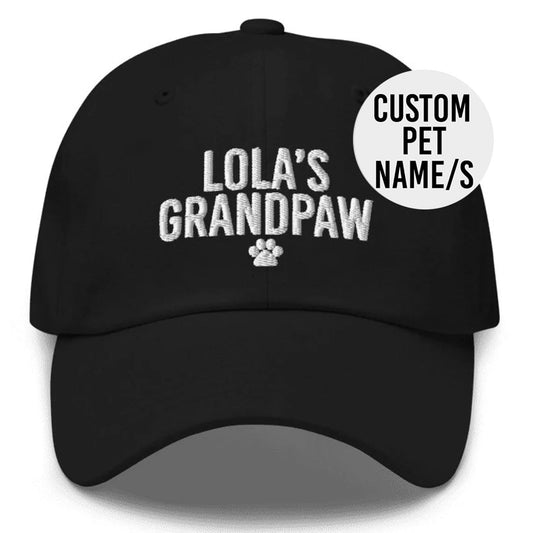 Custom Name Grandpaw Cap - Hi Doggi