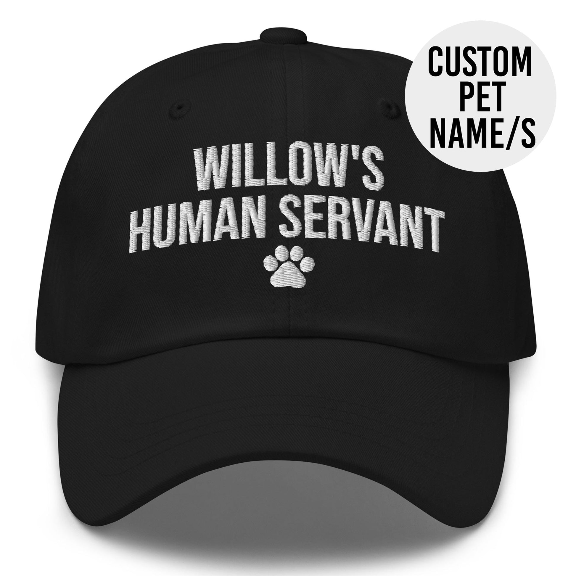 Custom Name Human Servant Cap - Hi Doggi