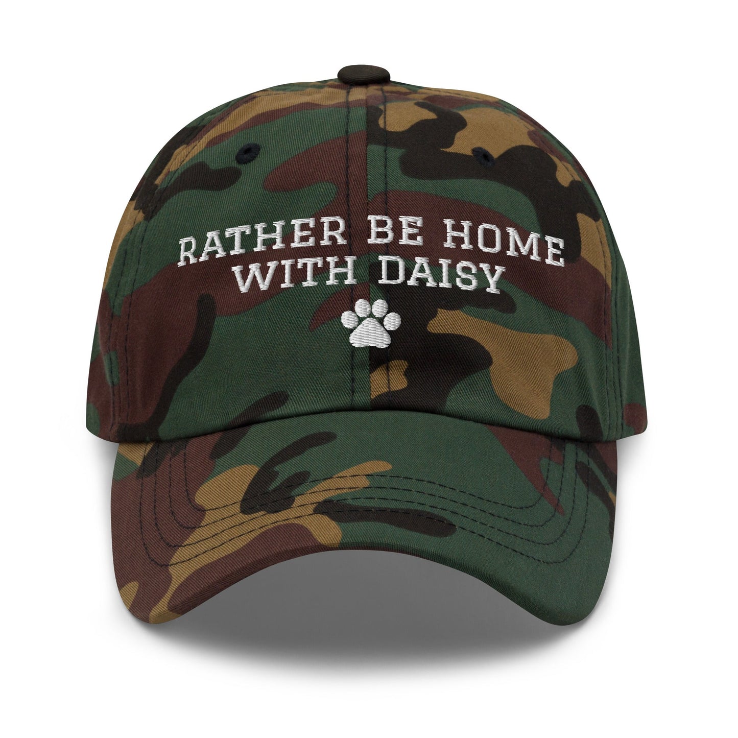 Custom Name Rather Be Home Cap - Hi Doggi