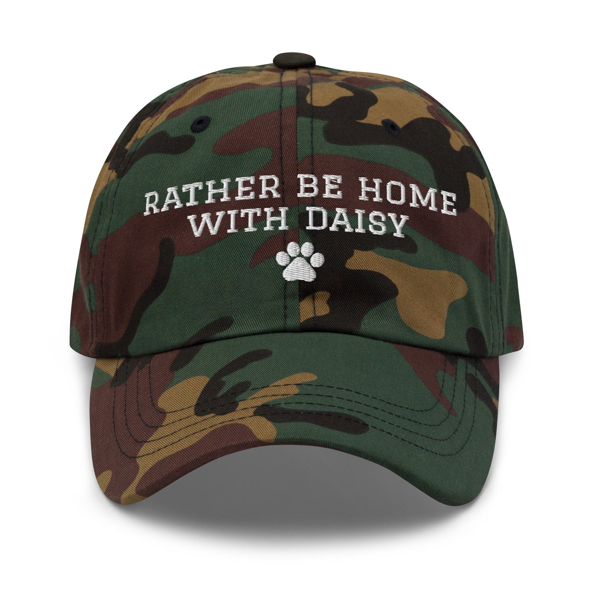 Custom Name Rather Be Home Cap - Hi Doggi