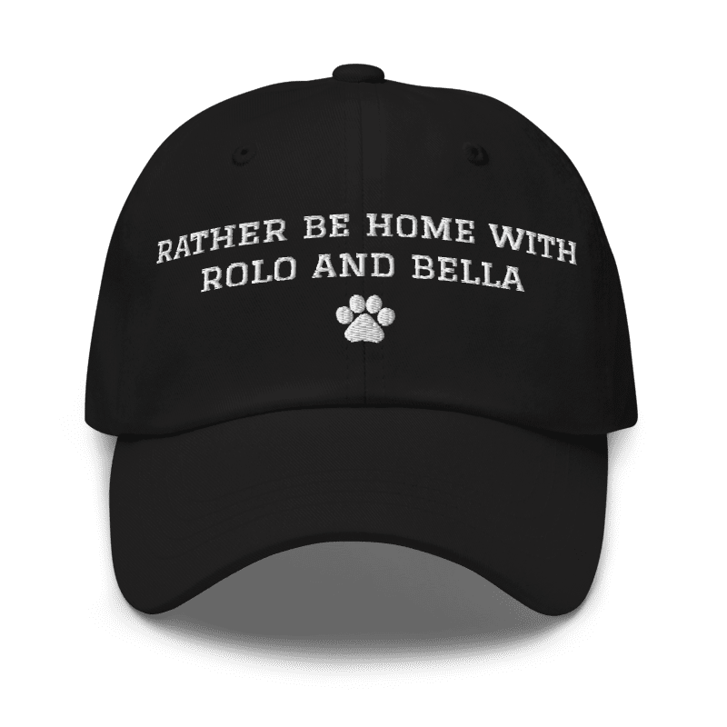 Custom Name Rather Be Home Cap - Hi Doggi
