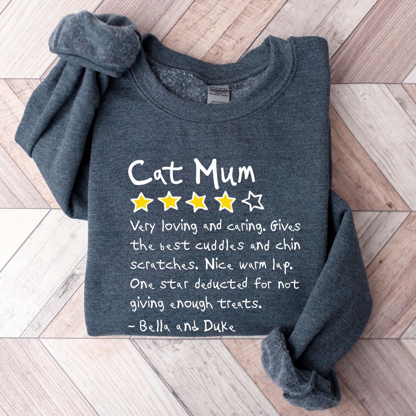 Cat Mom Review Sweatshirt