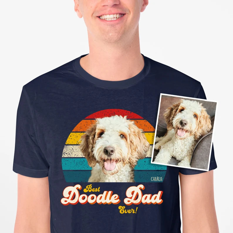 Doodle Dad Photo Retro Shirt