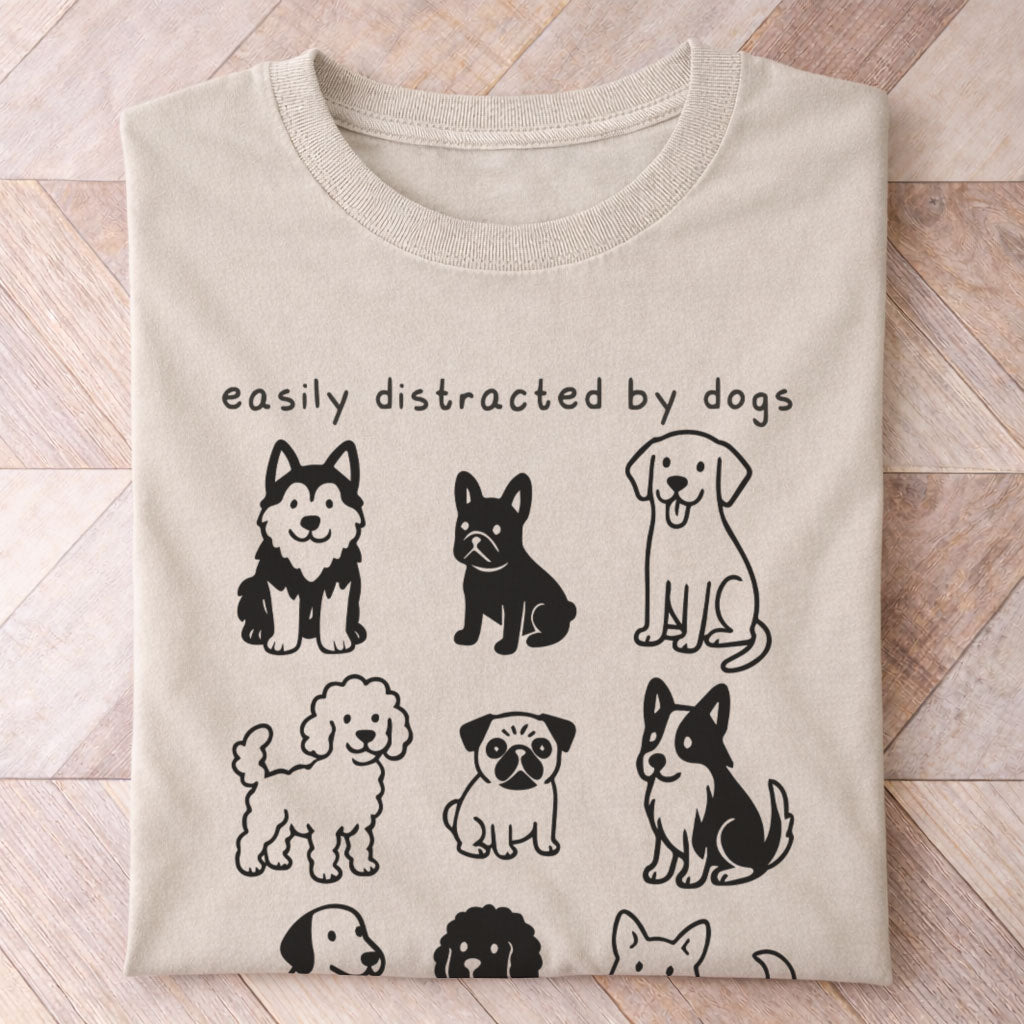 Distracted By Dogs Shirt - Hi Doggi