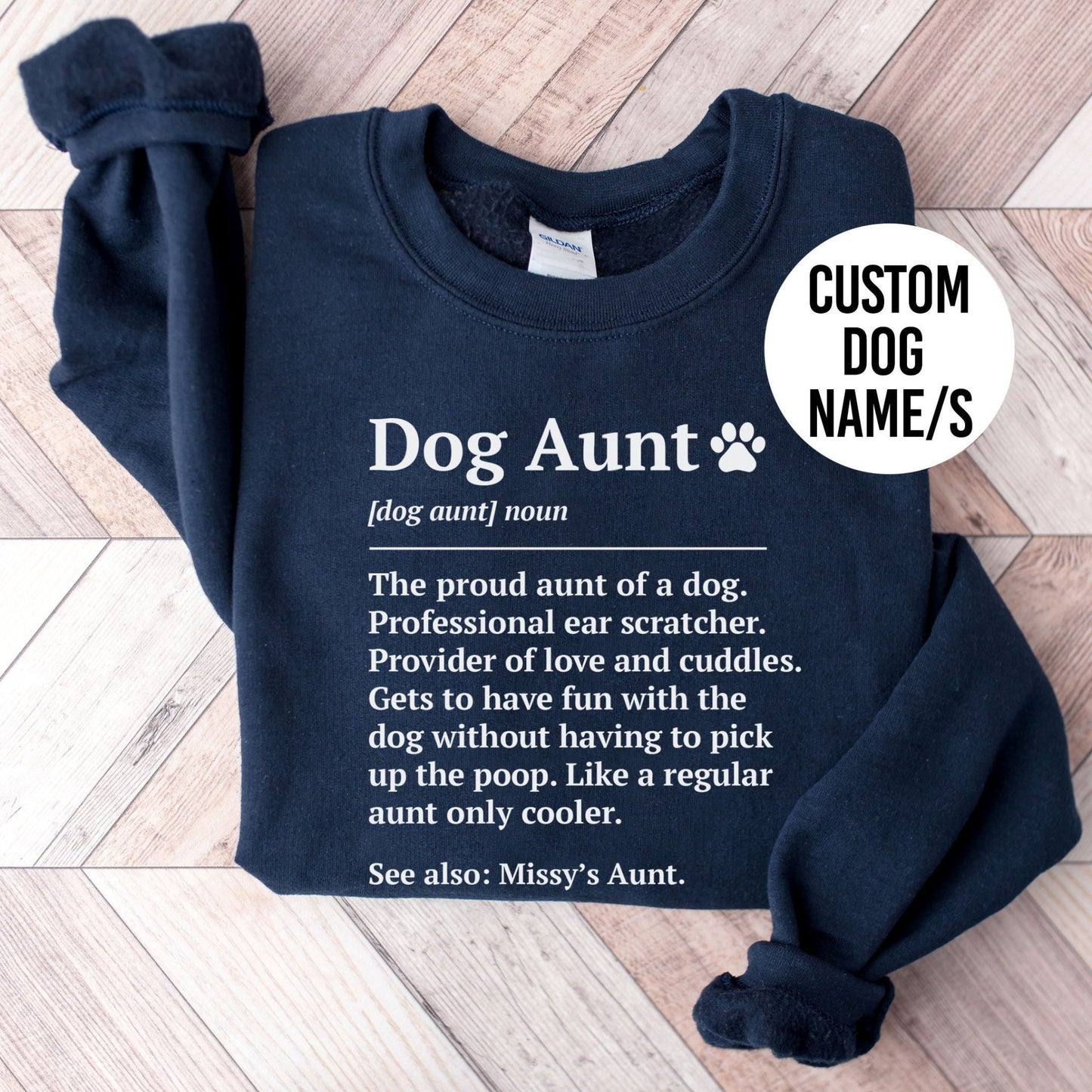 Dog Aunt/Auntie Definition Sweatshirt - Hi Doggi