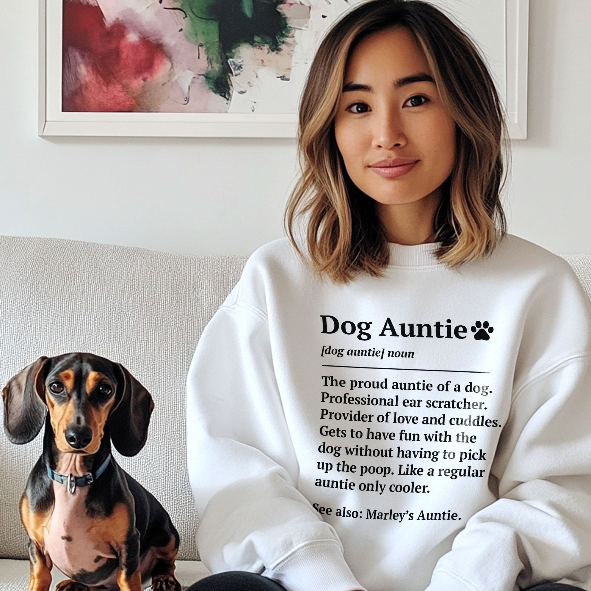 Dog Aunt/Auntie Definition Sweatshirt - Hi Doggi