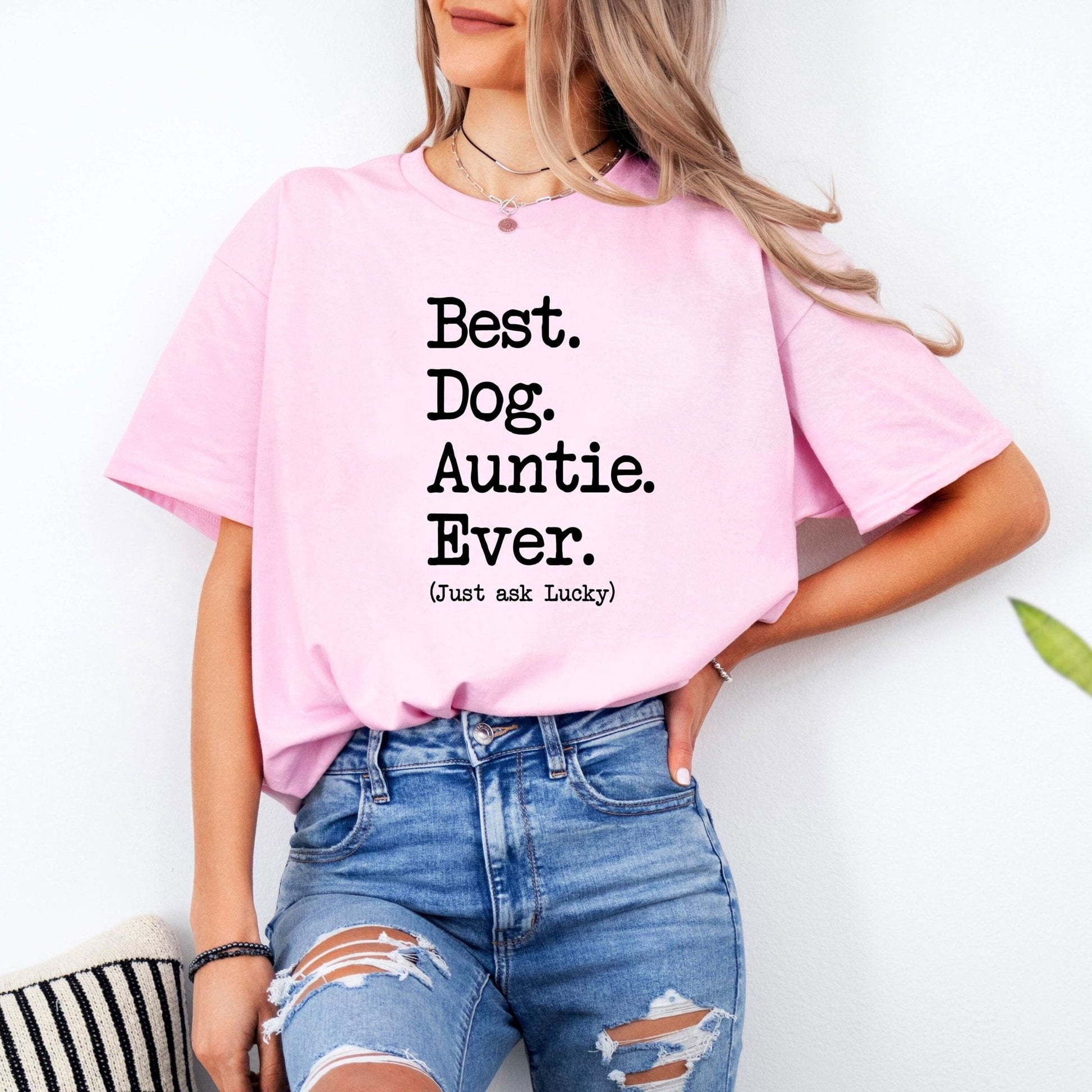 Dog Aunt/Auntie Type Shirt - Hi Doggi