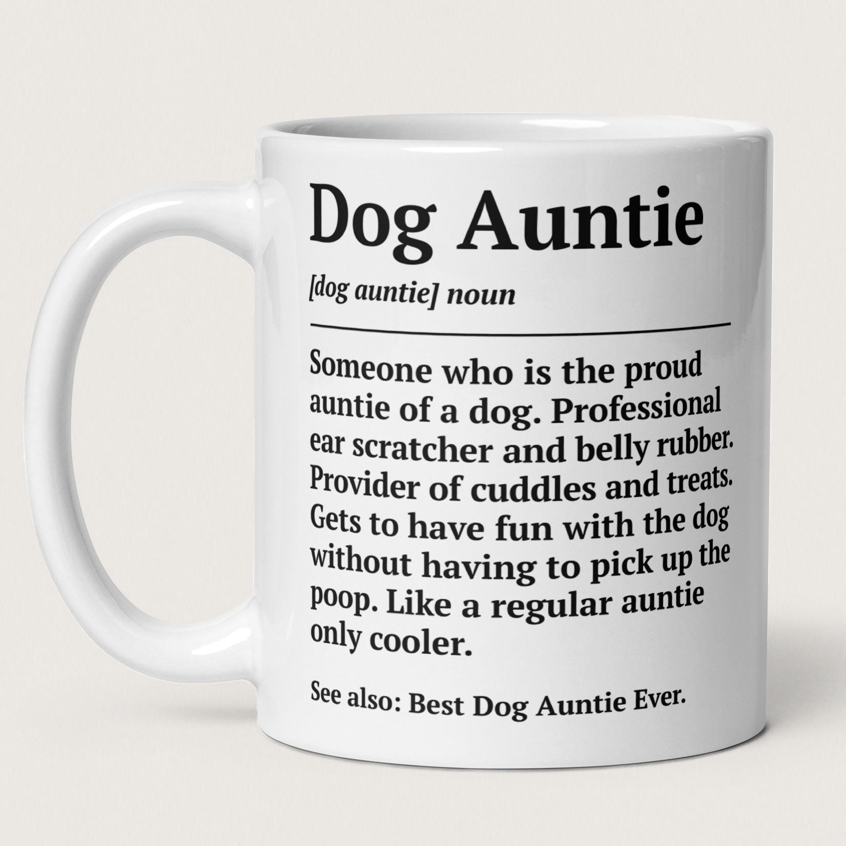 Dog Auntie Definition Mug - Hi Doggi