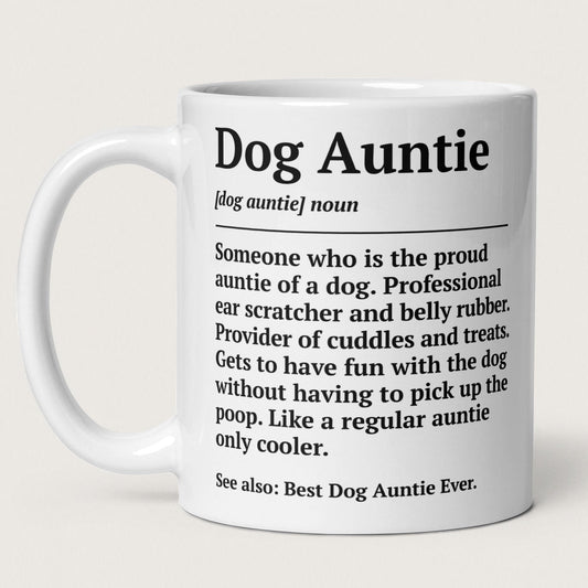 Dog Auntie Definition Mug - Hi Doggi