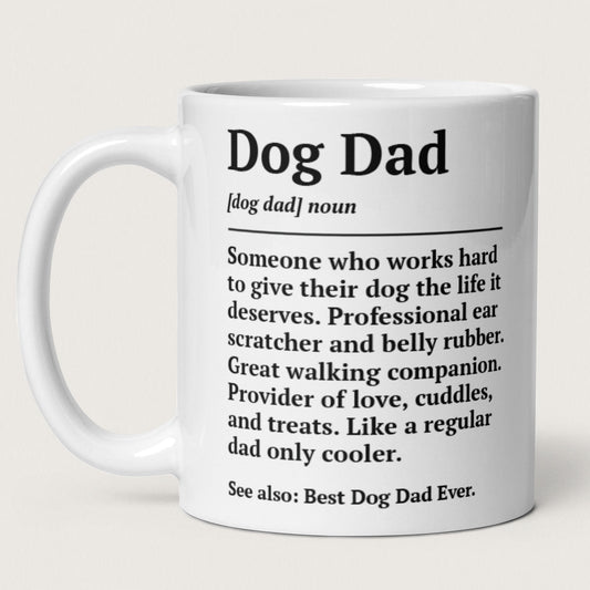 dog dad definition mug