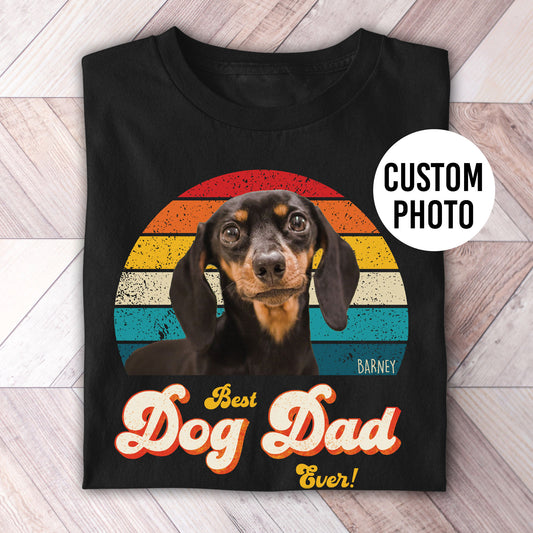 Dog Dad Photo Retro Shirt