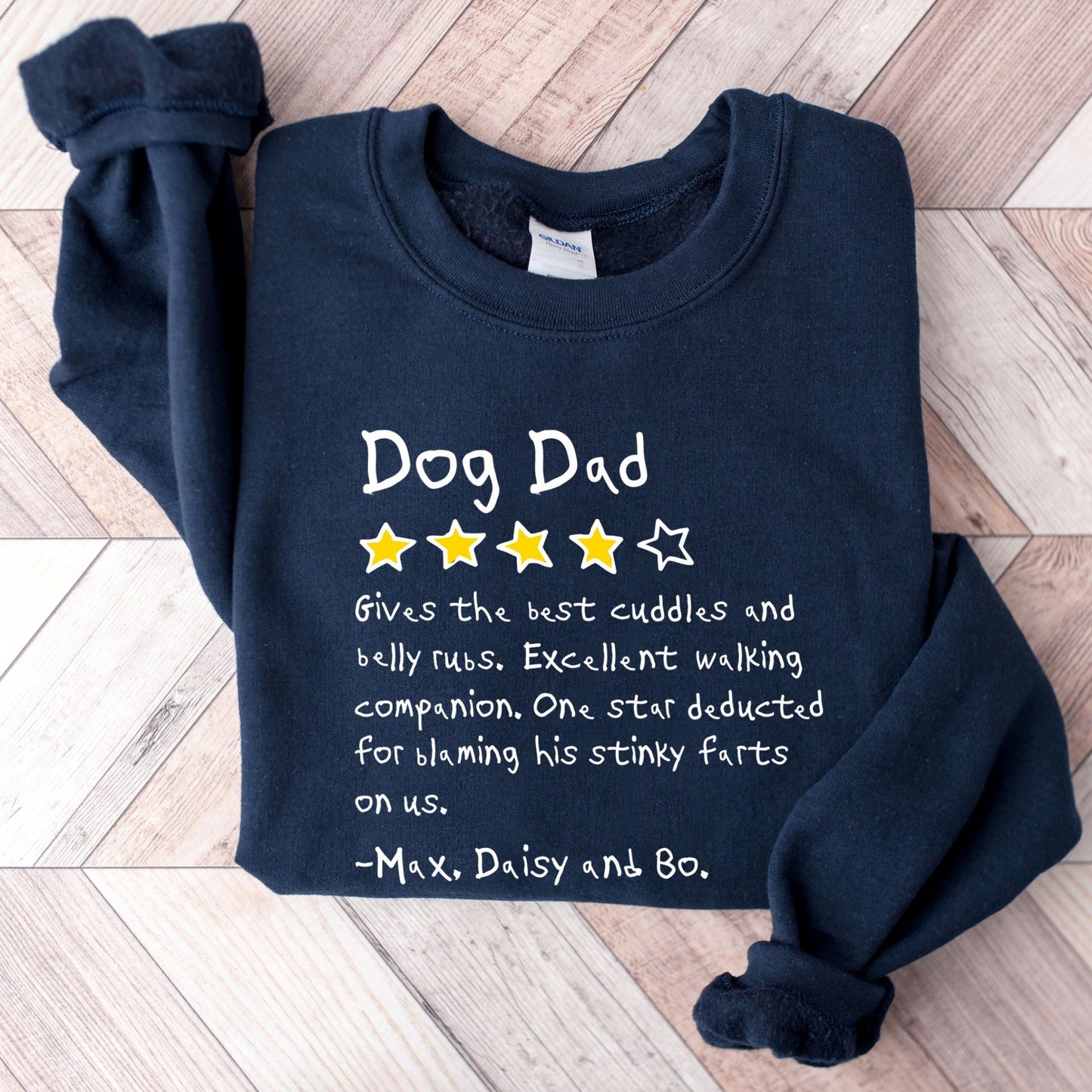 Dog Dad Review Sweatshirt - Hi Doggi