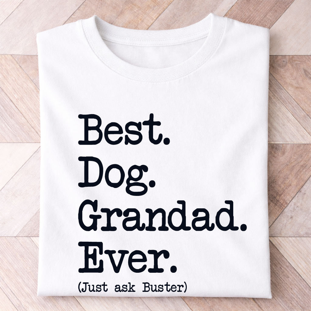 Dog Grandad Type Shirt - Hi Doggi