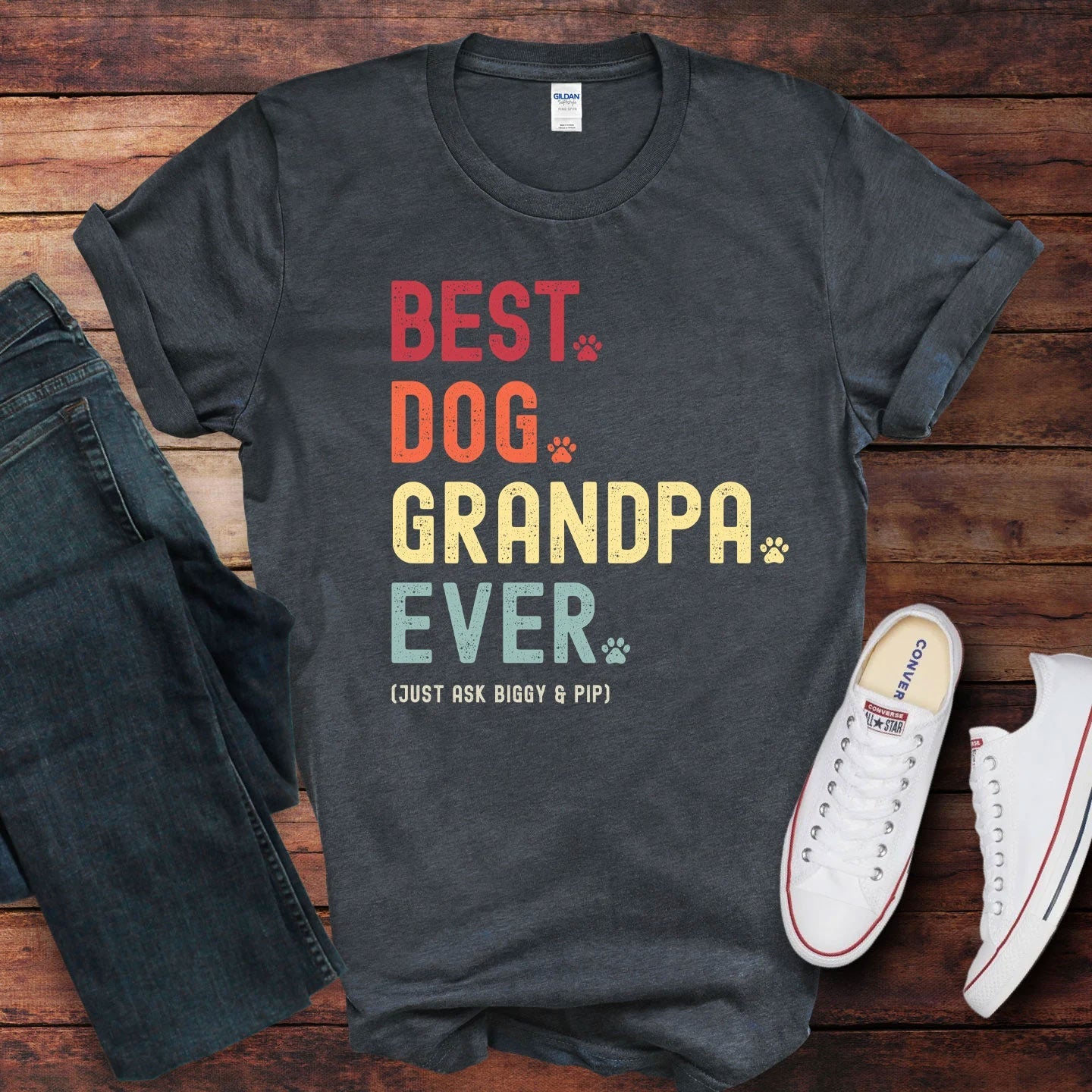 Dog Grandpa Just Ask Shirt - Hi Doggi