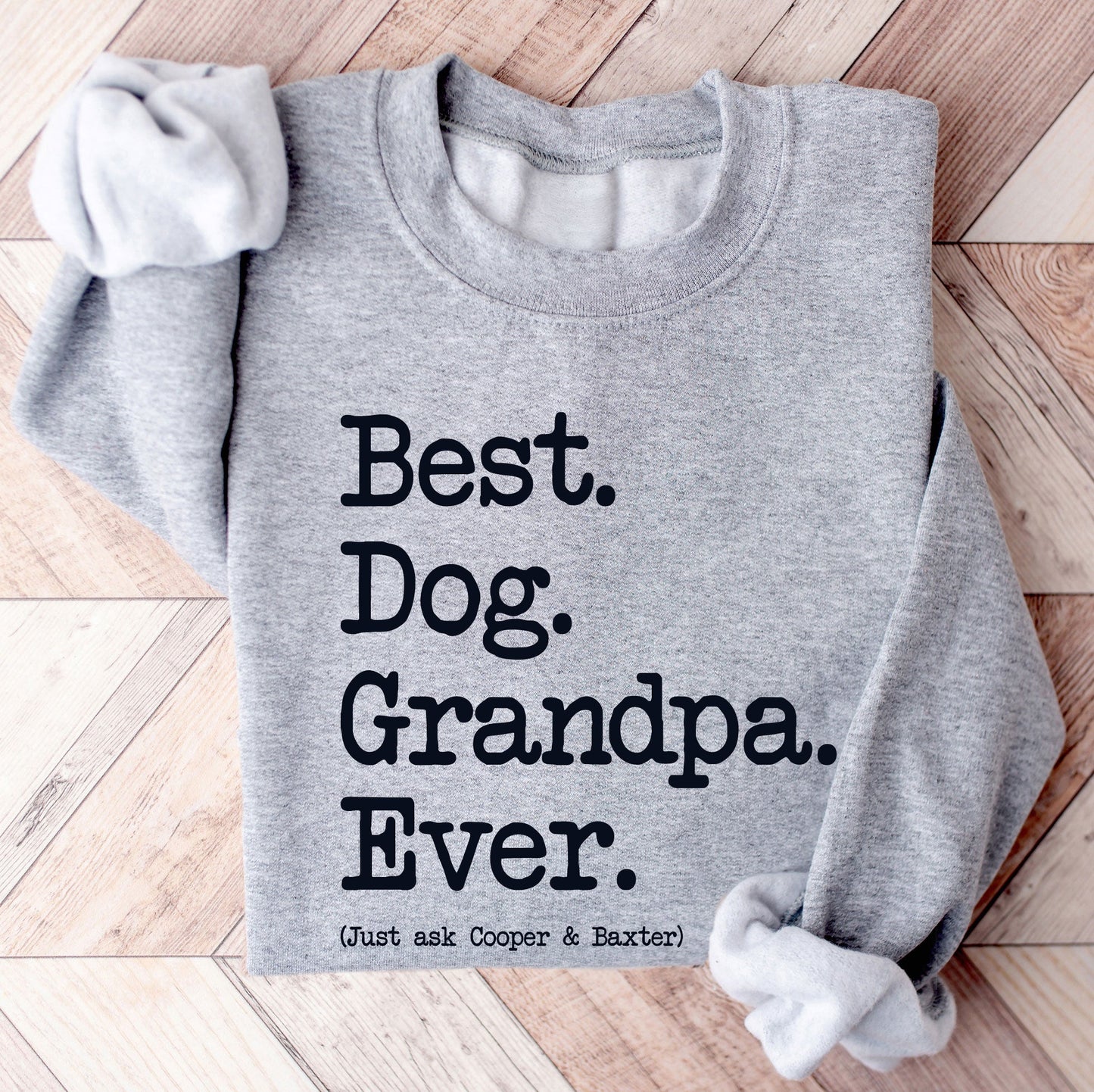 Dog Grandpa Type Sweatshirt - Hi Doggi