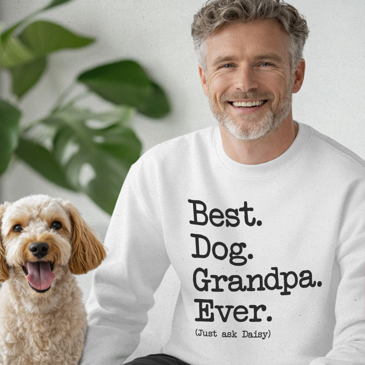 Dog Grandpa Type Sweatshirt - Hi Doggi