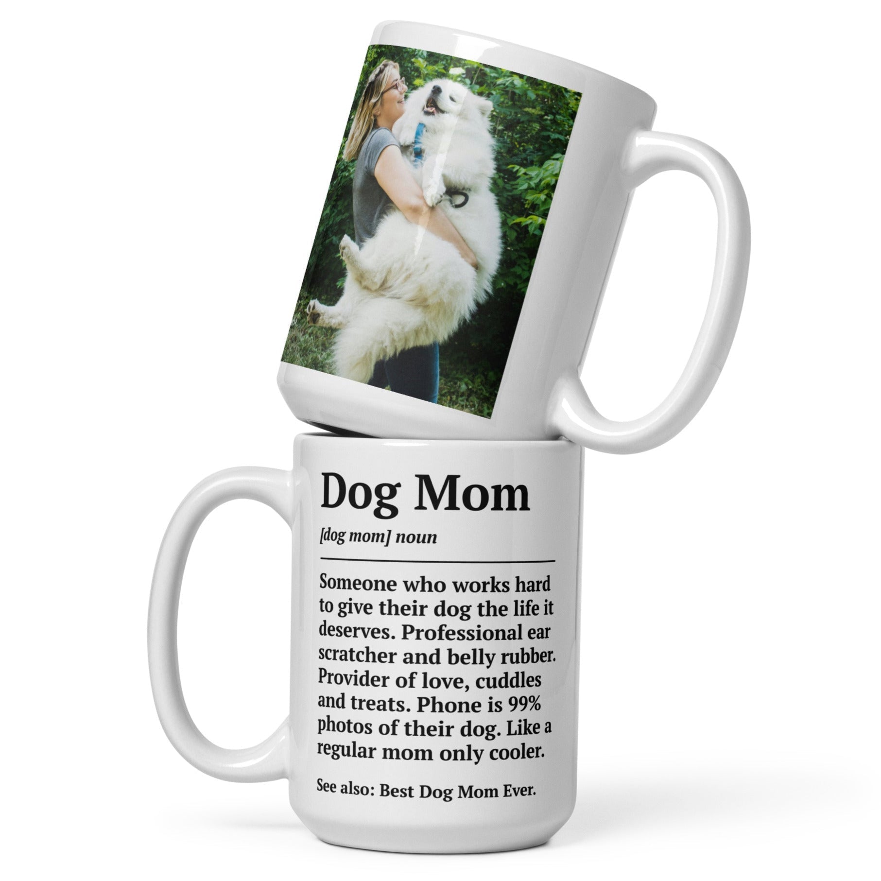 Dog Mom Definition Photo Mug - Hi Doggi
