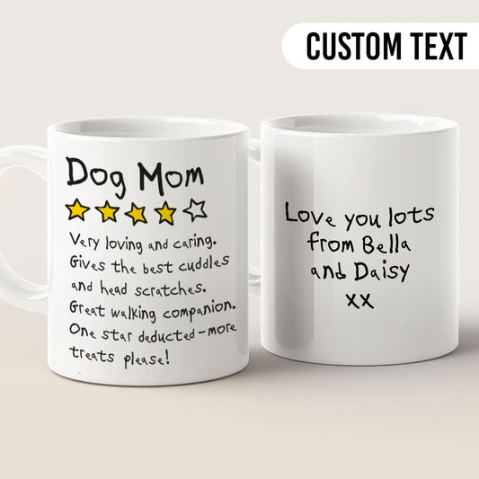 funny cute custom dog mom mug 