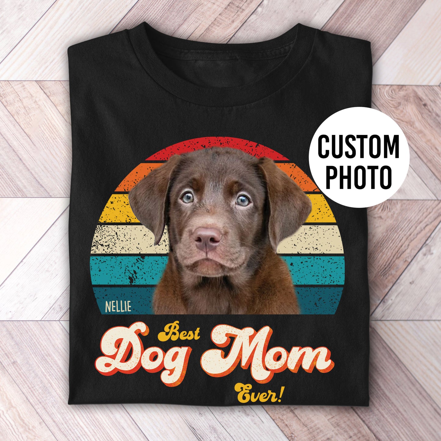 Dog mom personalized retro shirt