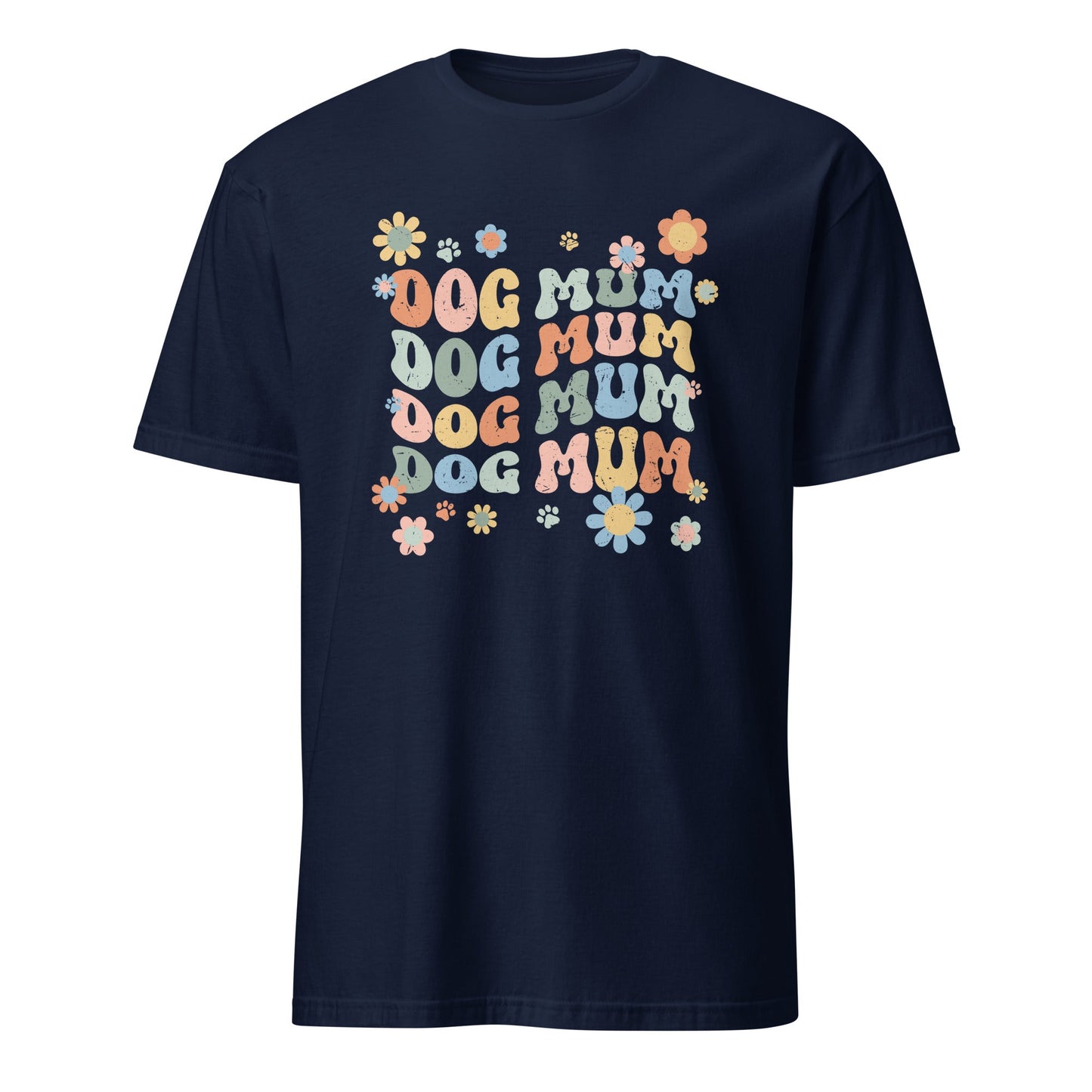 Dog Mum Groovy Text Shirt - Hi Doggi