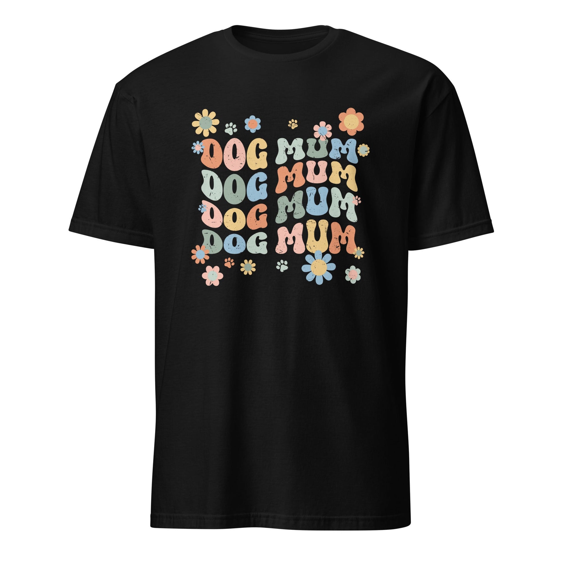 Dog Mum Groovy Text Shirt - Hi Doggi