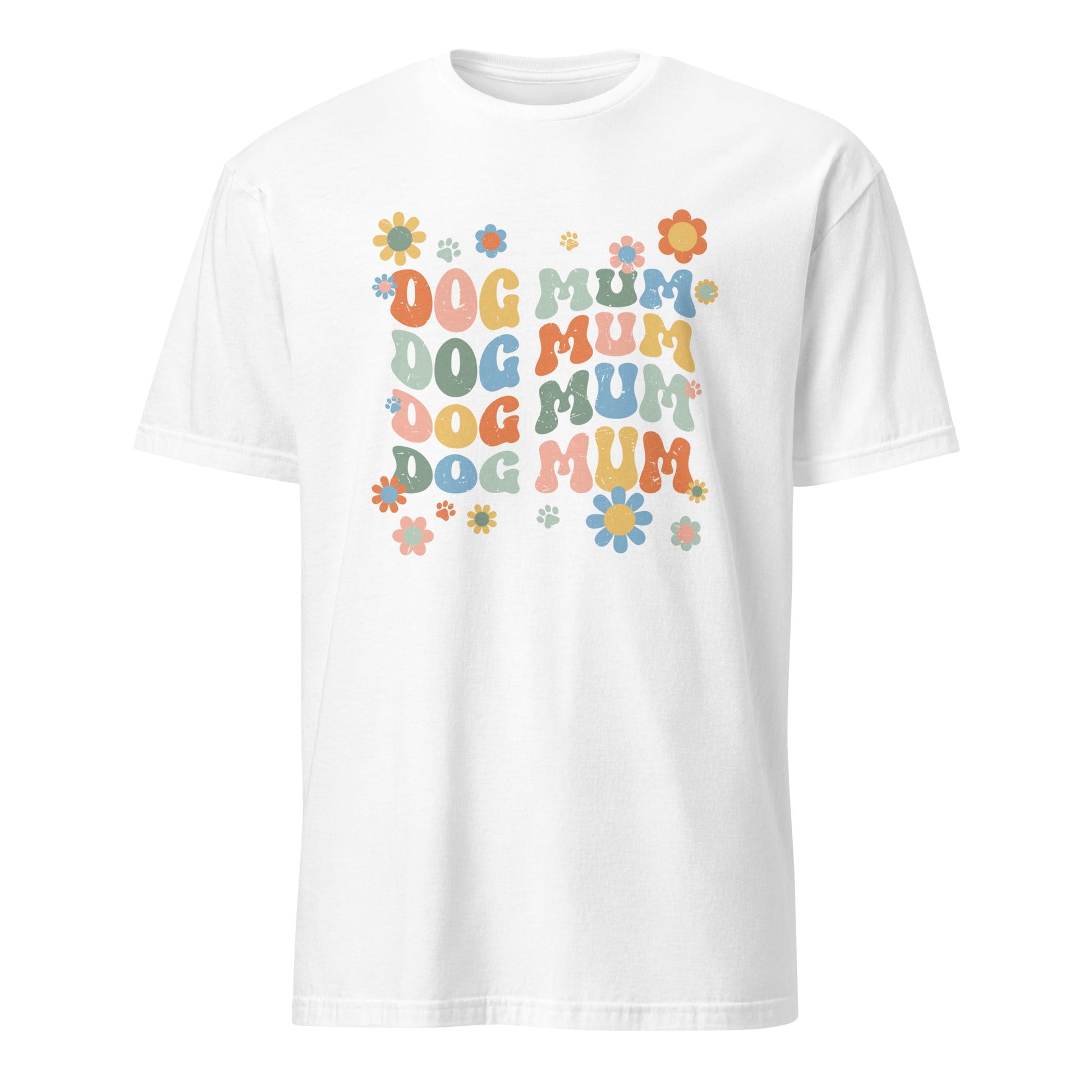 Dog Mum Groovy Text Shirt - Hi Doggi