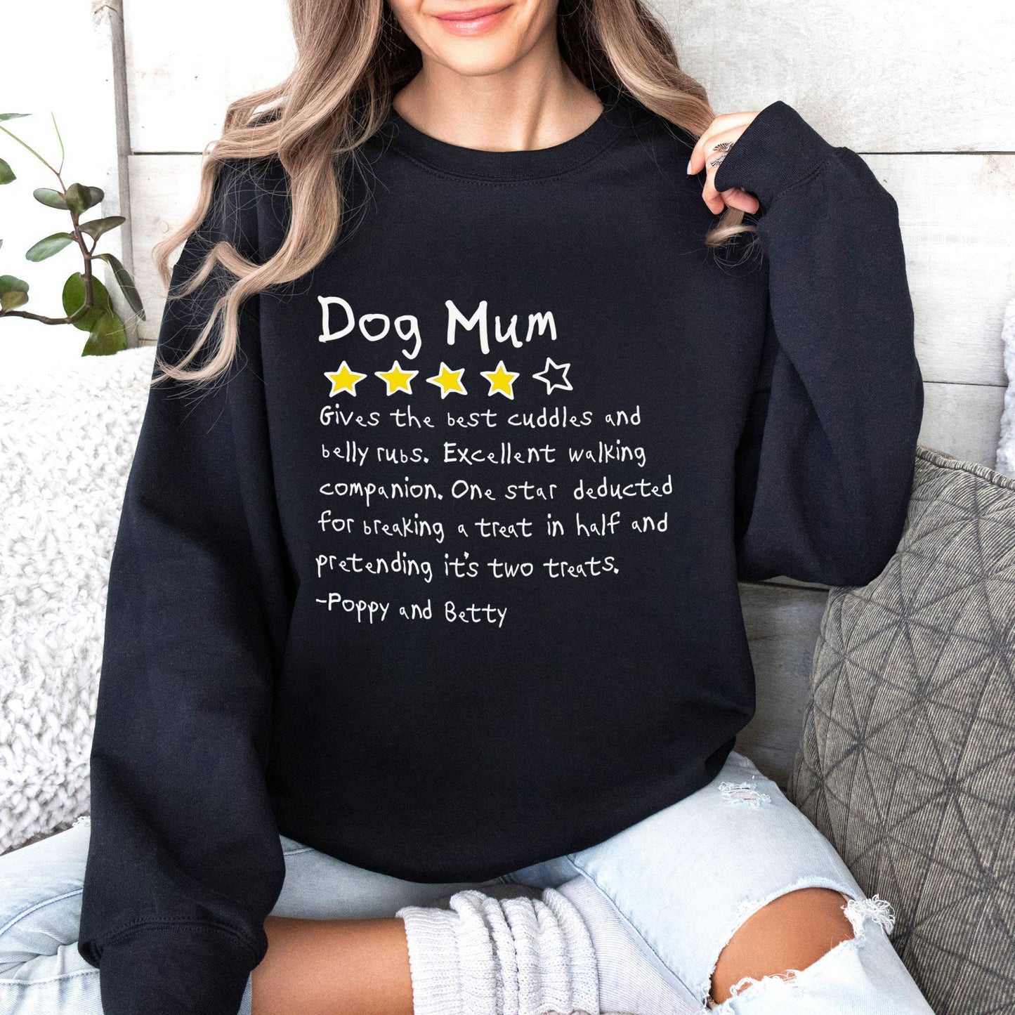 Dog Mum Review Sweatshirt - Hi Doggi