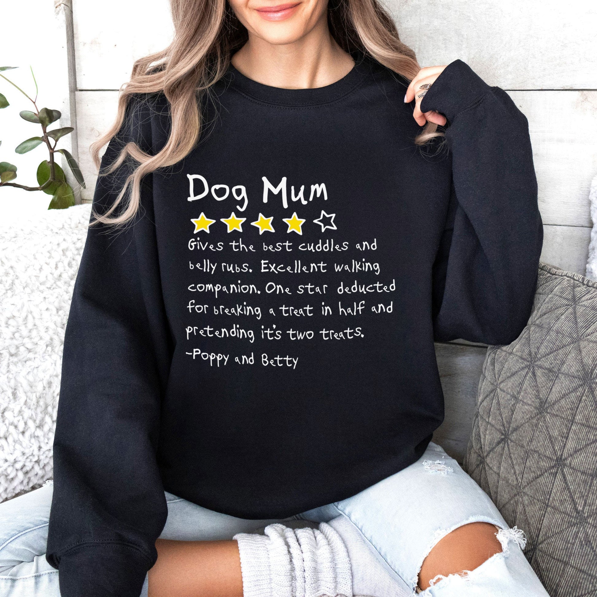 Dog Mum Review Sweatshirt - Hi Doggi