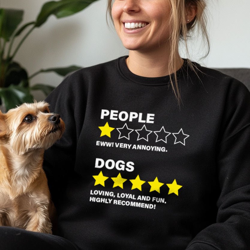 Dog Review Sweatshirt - Hi Doggi