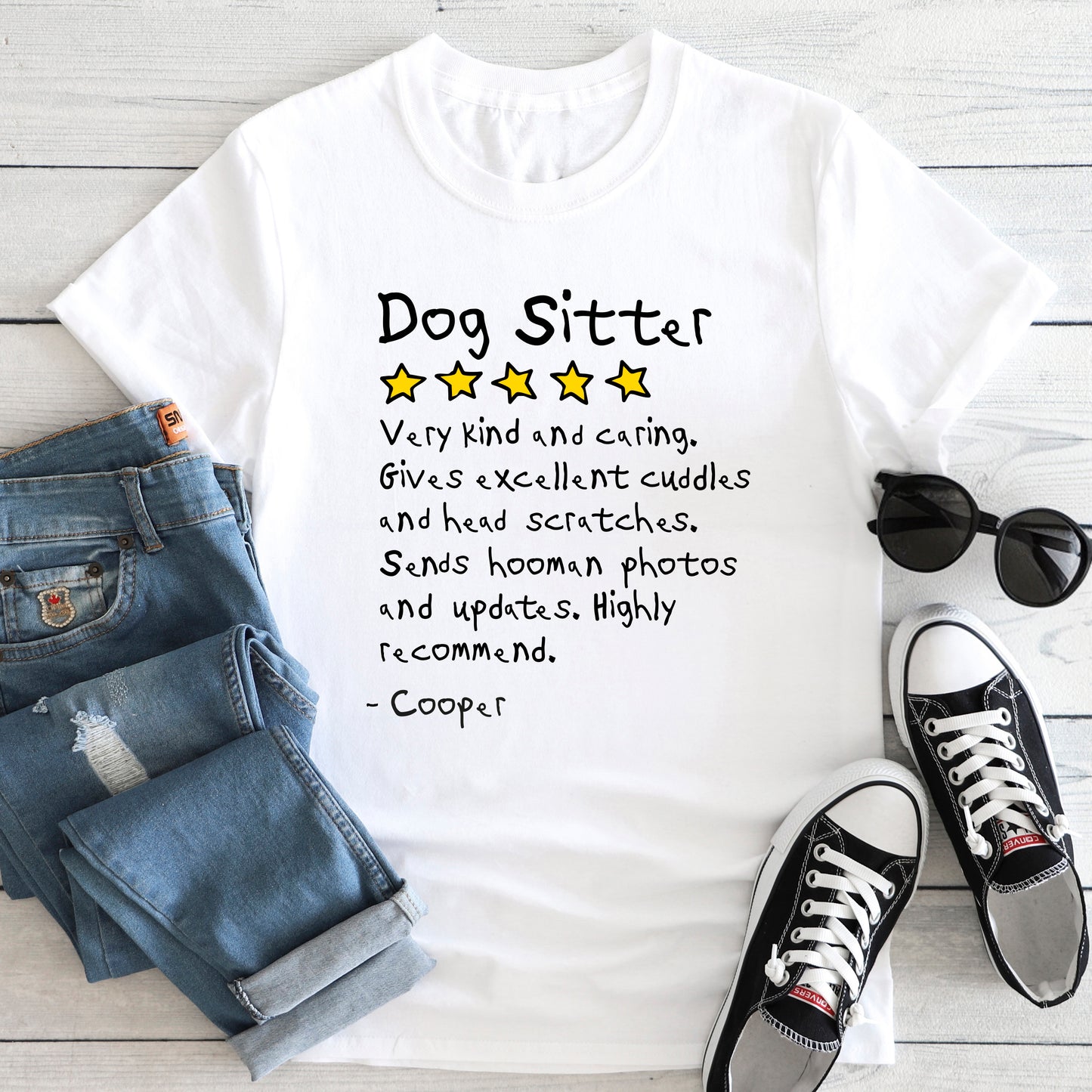 Dog Sitter Review Shirt