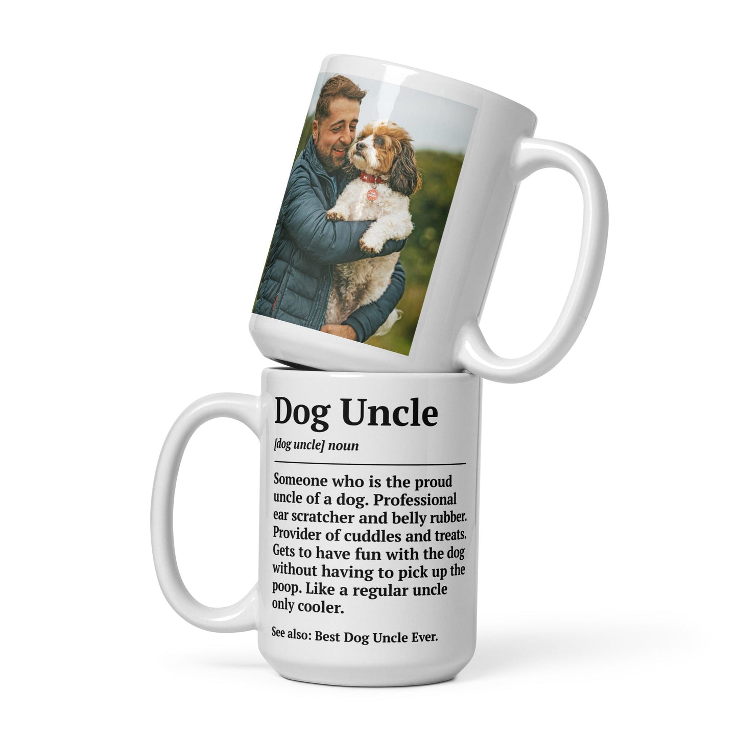 Dog Uncle Definition Photo Mug - Hi Doggi