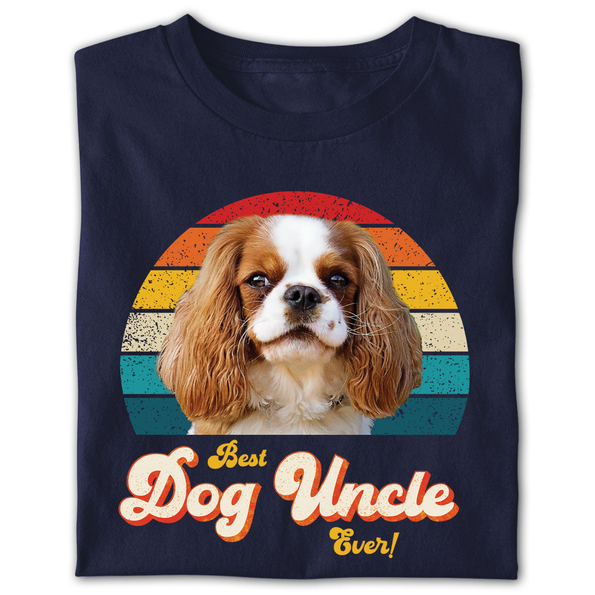 Dog Uncle Photo Retro Shirt