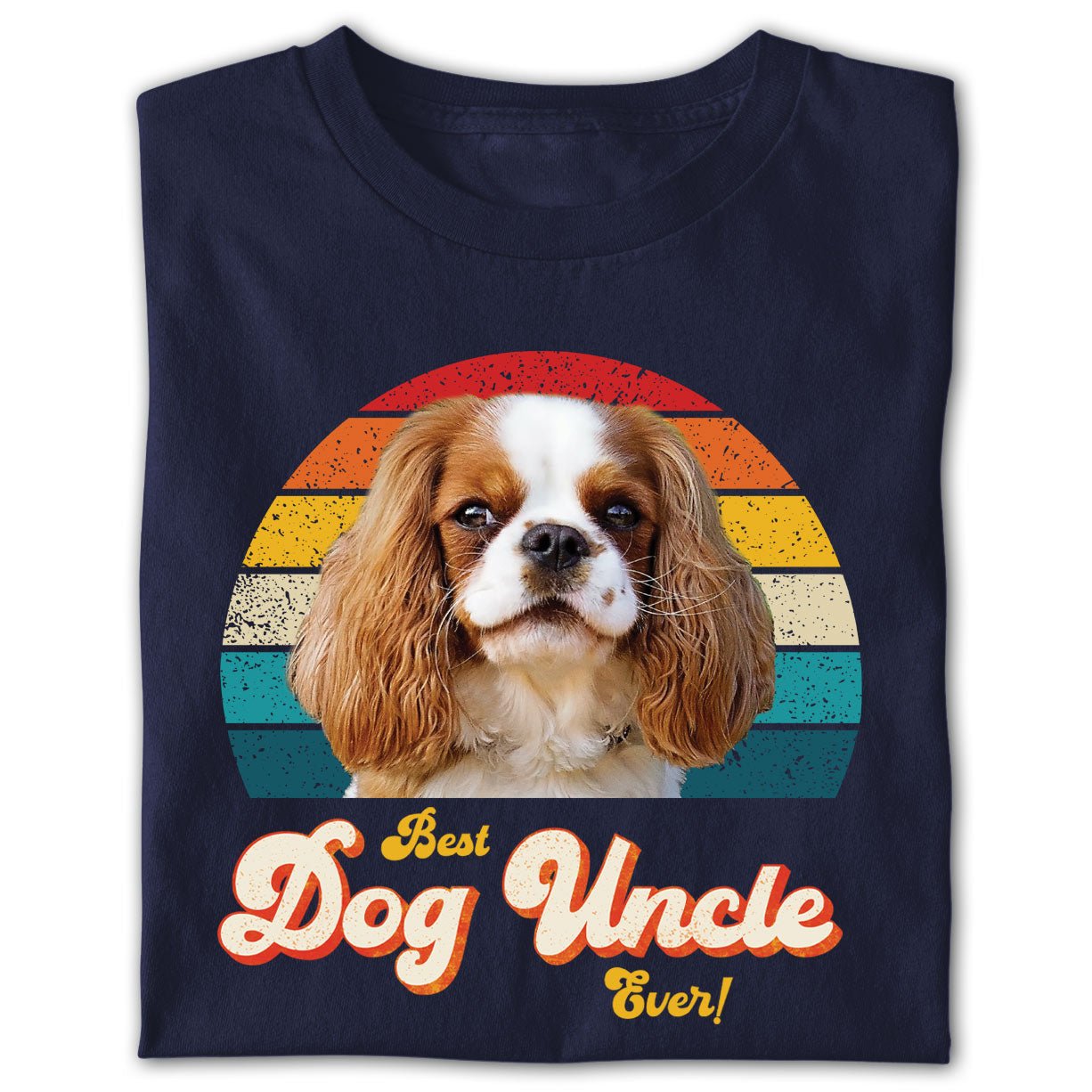 Dog Uncle Photo Retro Shirt - Hi Doggi
