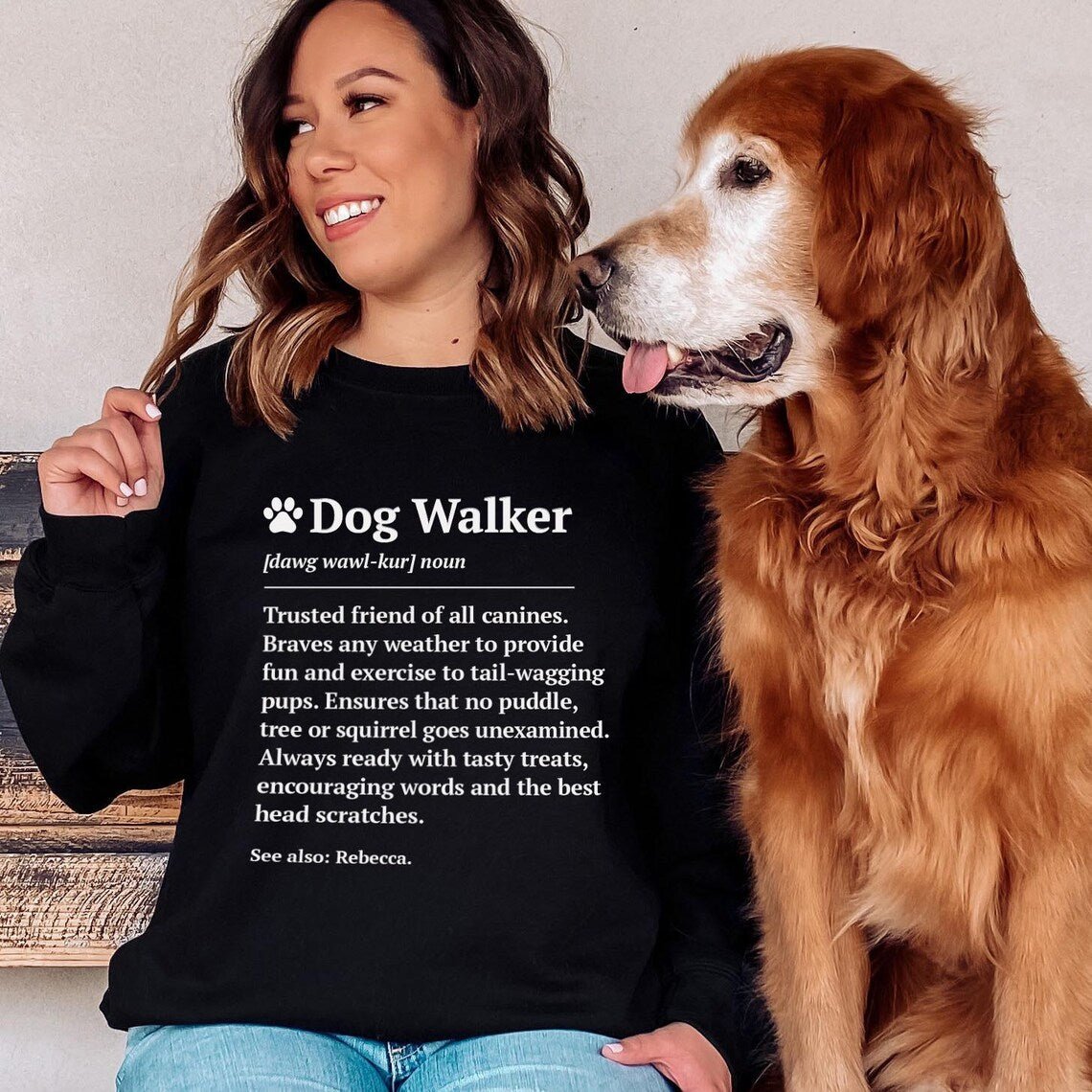 Dog Walker Definition Sweatshirt - Hi Doggi