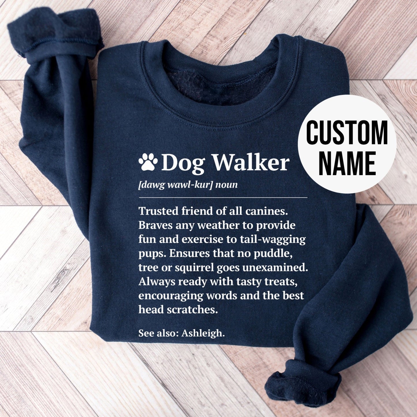 Dog Walker Definition Sweatshirt - Hi Doggi